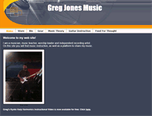 Tablet Screenshot of gregjonesmusic.com